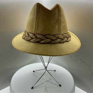 Vintage Stetson Fedora with corded trim size 7 1/4